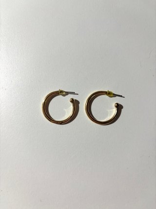 Pendientes dorados aro
