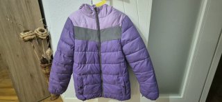 Abrigo Infantil Acolchado Morado