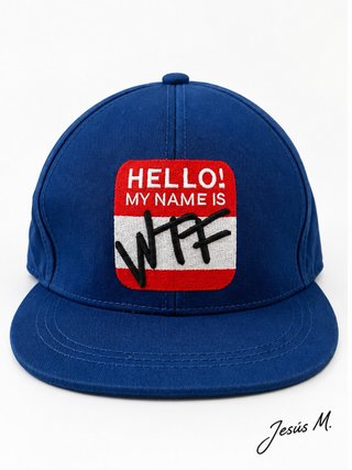Gorra WTF Hello! My Name Is