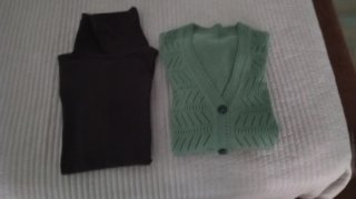 Chaqueta de lana verde