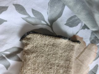 Jersey lana fina beige talla única