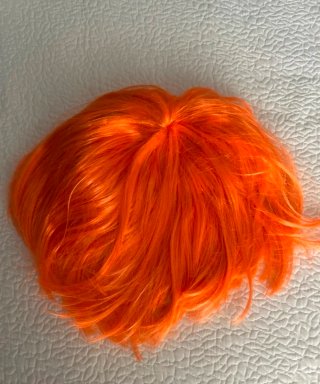 Peluca Naranja para Carnaval