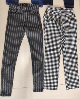 4 Calças de Ganga - Cintura Alta - Skinny Fit (S)
