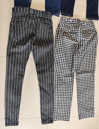 4 Calças de Ganga - Cintura Alta - Skinny Fit (S)