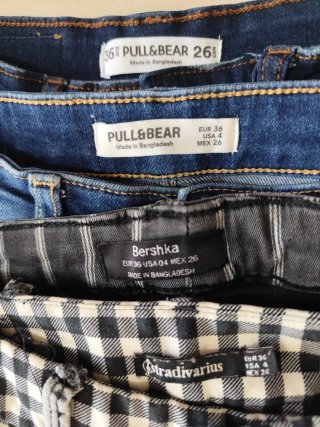 4 Calças de Ganga - Cintura Alta - Skinny Fit (S)