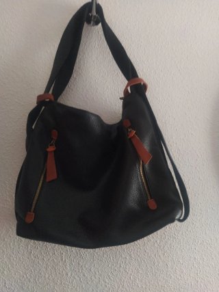 Bolso Grande Negro y Marrón