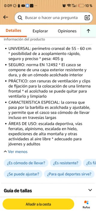 Casco de escalada Alpidex