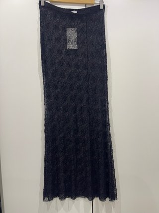 Falda Zara encaje negro Talla S