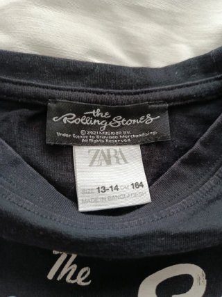 Camiseta Rolling Stones Negra Manga Larga