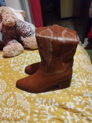 Botas Estilo Cowboy Marrones