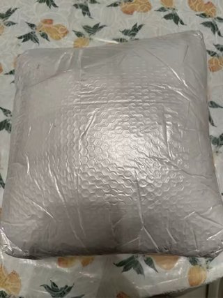 Abrigo piel zorro auténtico negro talla única