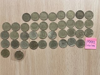 Lote de 39 monedas de 10 céntimos Francia