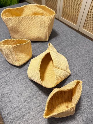 Set 4 cestini organizzatori IKEA Lidan intrecciati