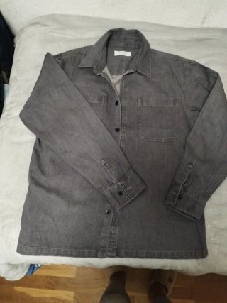 Sobrecamisa gris hombre vaquera