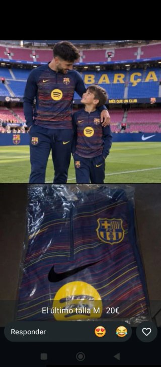 Chándal FC Barcelona Talla M ÚLTIMA UNIDAD!!