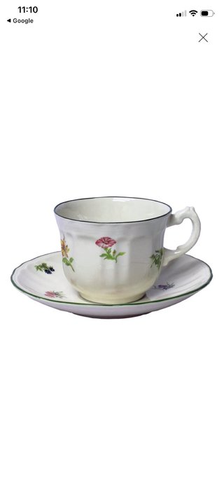 2 Tazas cafe con Platitos San Claudio