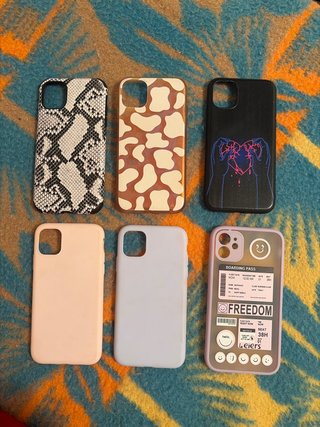 Lote de 6 fundas para iPhone 11