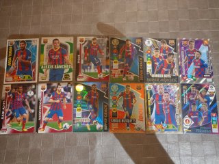 Lote de 12 Cartas de Jugadores del FC Barcelona
