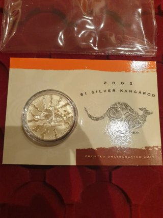 Moneda 1$ Silver Kangaroo 2002