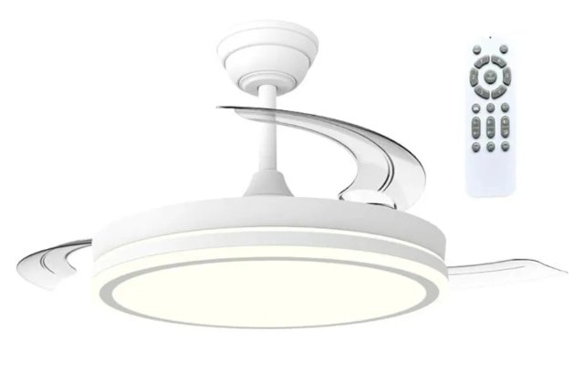 Ventilatore da soffitto con pale retraibili 48W