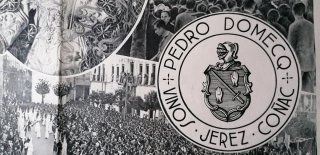 CARTELES SEMANA SANTA FIESTAS SEVILLA 1930 DOMECQ