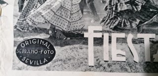 CARTELES SEMANA SANTA FIESTAS SEVILLA 1930 DOMECQ