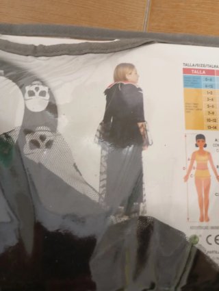 Disfraz Vampiresa niña Talla 10-12