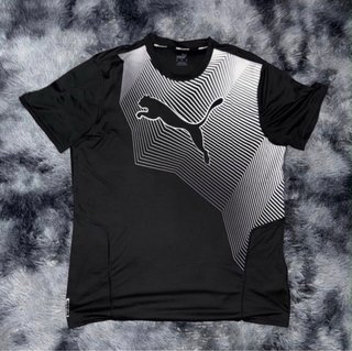 Camiseta Puma Hombre Negra y Blanca