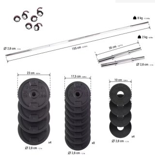 Kit de Pesas 50kg Decathlon