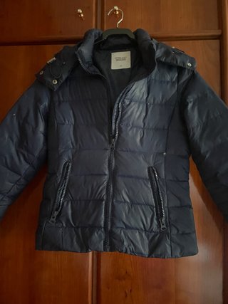 Chaqueta de plumas azul