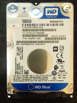 Disco Duro Interno 500GB WD Blue 2.5