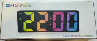 Reloj Despertador Digital LED Multicolor GH0725