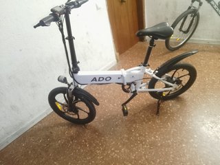 Bicicleta Eléctrica Plegable ADO Blanca