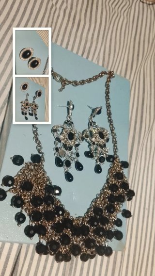Lote Joyas Collar y Pendientes