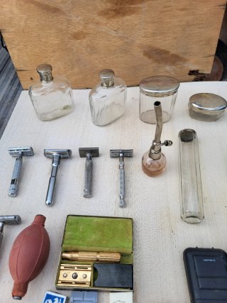 Accesorios antiguos de afeitar