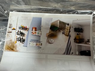 Set di 3 cesti estraibili in metallo