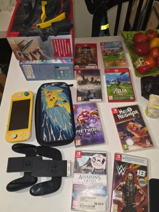 Lote Nintendo Switch 2/1 y Lite + 9 Juegos