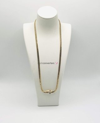 cadena oro 18k con circonita 30cm