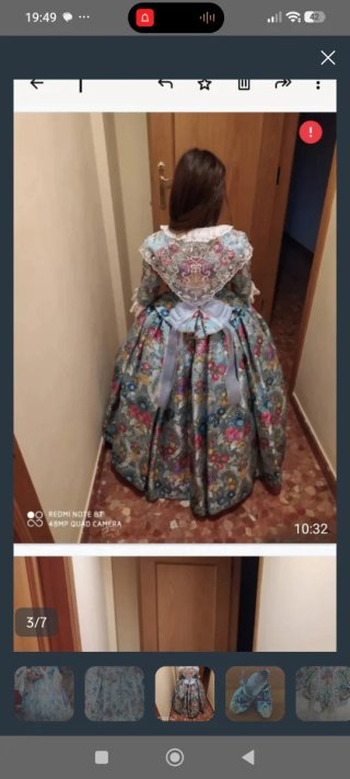 Traje de fallera niña