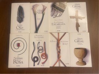 Lote 8 libros de novela histórica