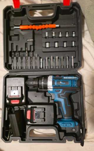 Taladro Inalámbrico con Maletín y Accesorios