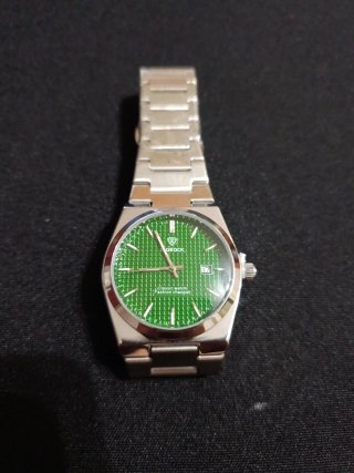 Reloj X-GEOCK Plateado con Esfera Verde