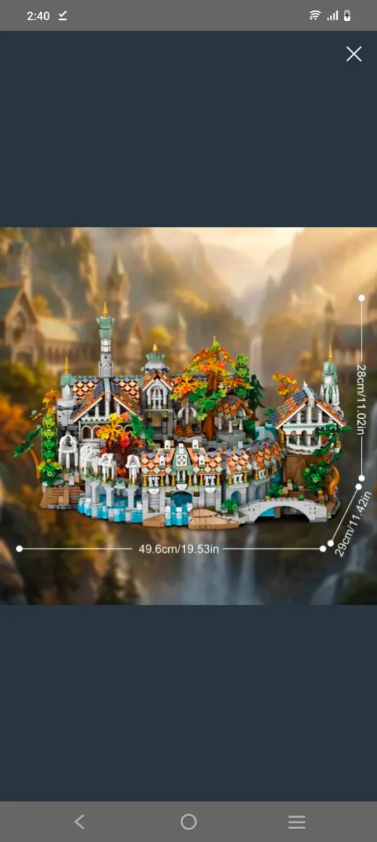 Rivendell 4406piezas Estilo Lego Lord of the Ring