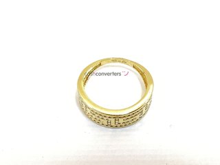 anillo oro 18k con piedra con circonita