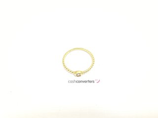anillo oro 18k con piedra con circonita