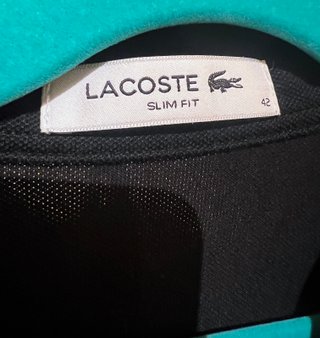 Polo Lacoste Negro Talla L Original