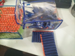 315 Dardos Espuma Naranja y azul compatible Nerf