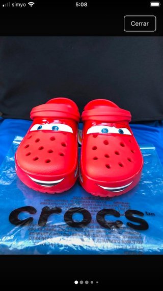 Chanclas Crocs Rayo McQueen Talla 39-40 M7