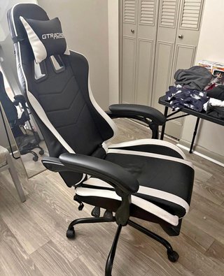 Silla Gamer GTRACING Negra y Blanca