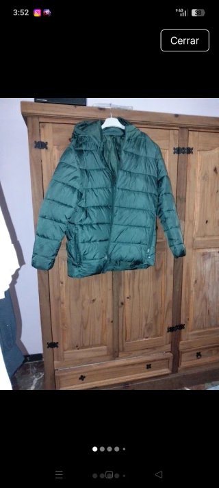Chaquetón verde acolchado